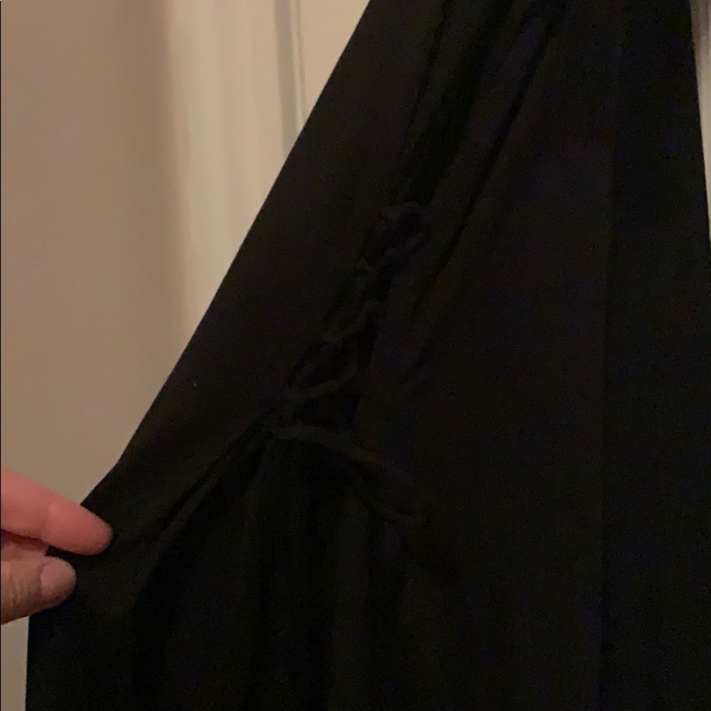 Rag & Bone Black lace up midi dress - Picture 8 of 9